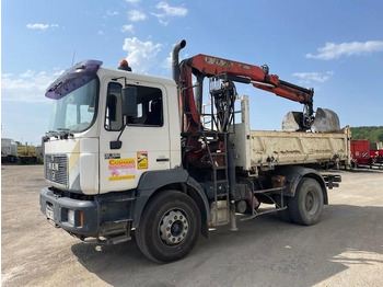 Tipper, Crane truck MAN 19.293: picture 3