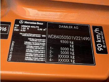 Van Unimog U 20 U405/70 4x4 U 20 U405/70 4x4, Kipper, Winterdienstplatte: picture 5