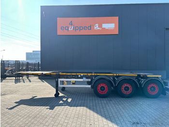 Container transporter/ Swap body semi-trailer Burg 20FT ADR (EX/II, EX/III, FL, AT), empty weight: 3.690kg, SAF INTRADISC, 2x liftaxle, ALCOA, NL-Chassis, APK/ADR: 07-2025: picture 2