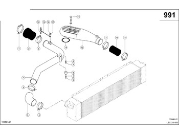 Air intake pipe CLAAS