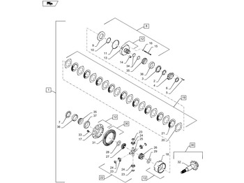 Differential gear NEW HOLLAND