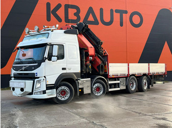 Dropside/ Flatbed truck, Crane truck Volvo FM 500 8x2*6 COMBI / EXTENDABLE PLATFORM + TRACTOR / PK65002 + JIB + WINCH / PLATFORM L=6498 mm: picture 2