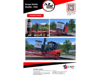 New Loading ramp Loading Ramp with with hydraulic tilting bridge -  AZ RAMP - STAR- 10T. 10 ton capacity: picture 4