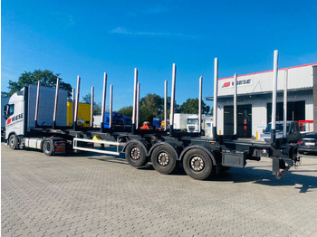 Timber semi-trailer PAVIC Holzauflieger mit Schemel und Rungen: picture 4