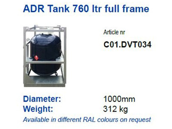 New Fuel tank for Truck De Visser ADR LPG GASTANK 760 LITER FULL FRAME: picture 2