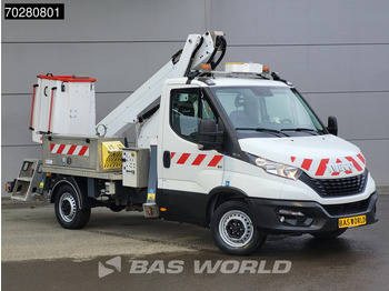 Van Iveco Daily 35S14 Hoogwerker 14meter werkhoogte 4xGestempeld 292 Arbeidsuren Airco Cruise Euro6 Hubarbeitsbühne France Elevateur 1Personen A: picture 3