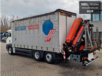 Crane truck, Curtainsider truck MAN TGS 26.360 / Palfinger PK 22002EH / Lenkachse MAN TGS 26.360 / Palfinger PK 22002EH / Lenkachse: picture 2 Crane truck, Curtainsider truck MAN TGS 26.360 / Palfinger PK 22002EH / Lenkachse MAN TGS 26.360 / Palfinger PK 22002EH / Lenkachse: picture 2