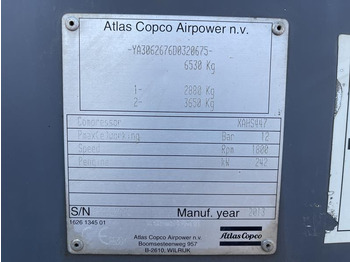 Air compressor Atlas-Copco XAHS 447 CD - N: picture 2 Air compressor Atlas-Copco XAHS 447 CD - N: picture 2