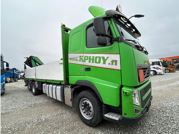 Dropside/ Flatbed truck, Crane truck Volvo FH 420 / PALFINGER PK26002 / TULOSSA: picture 2