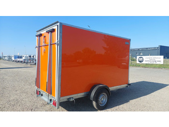 Car trailer Przyczepa NOWA Kontener Furgon z Trapem Najazd Towarowa Mocna: picture 3