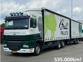 Curtainsider truck DAF XF 105 460