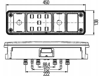 New Tail light Hella LAMPA TYLNA KRONE LED LOGO KORONA PRAWA 2VP340961521: picture 2
