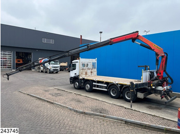 Dropside/ Flatbed truck, Crane truck Mercedes-Benz Arocs 3240 8X4, EURO 6, Steel suspension, Palfinger: picture 4