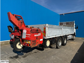 Dropside/ Flatbed truck Volvo FM 340 6x2, Manual, Manitou TMT320FL: picture 3