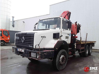 Dropside/ Flatbed truck, Crane truck Renault CBH 280 fassi: picture 3