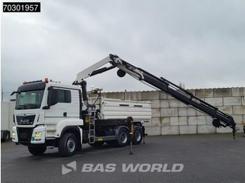Tipper, Crane truck MAN TGS 33.420 6X6 Palfinger PK33002 EH Crane 12m3 tipper Manual Retarder Big-Axle Euro 6: picture 2 Tipper, Crane truck MAN TGS 33.420 6X6 Palfinger PK33002 EH Crane 12m3 tipper Manual Retarder Big-Axle Euro 6: picture 2