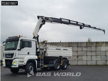 Tipper, Crane truck MAN TGS 33.420 6X6 Palfinger PK33002 EH Crane 12m3 tipper Manual Retarder Big-Axle Euro 6: picture 3 Tipper, Crane truck MAN TGS 33.420 6X6 Palfinger PK33002 EH Crane 12m3 tipper Manual Retarder Big-Axle Euro 6: picture 3