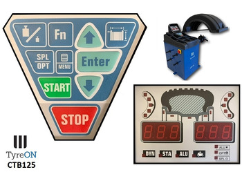 Workshop equipment CTB125 wheel balancer, 5 ALU and 2 Steel programs - Auto input Distance + Diameter - 230V: picture 4