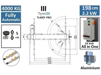 Workshop equipment TL40EF PRO 2 column lift fully automatic - Stable base mounting frame for placement on poor quality concrete, uneven floor surface or 15 cm thick concrete: picture 3 Workshop equipment TL40EF PRO 2 column lift fully automatic - Stable base mounting frame for placement on poor quality concrete, uneven floor surface or 15 cm thick concrete: picture 3
