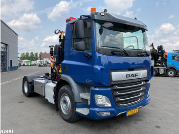 Tractor unit DAF FT CF 370 Euro 6 Fassi 15 Tonmeter laadkraan: picture 5