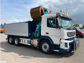 Tipper, Crane truck Volvo FM 330 HMF 16 Tonmeter Z-kraan: picture 4