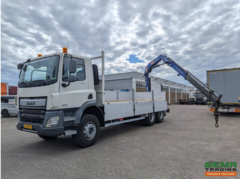 Lease a DAF CF 330 FAT 6x4 Dagcab Euro6A - Open laadbak 6.4m + PM 15522 - RadioGrafisch - Handgeschakeld - 08/2025APK DAF CF 330 FAT 6x4 Dagcab Euro6A - Open laadbak 6.4m + PM 15522 - RadioGrafisch - Handgeschakeld - 08/2025APK: picture 1