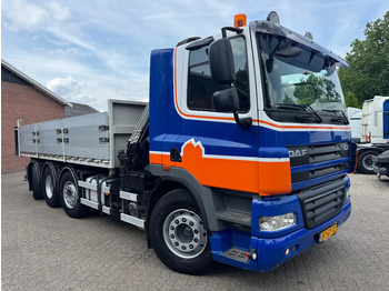 Tipper, Crane truck DAF CF 85.360 8X2 3 Zijdige kipper HIAB 16 t/m kraan AHK Top condition: picture 4