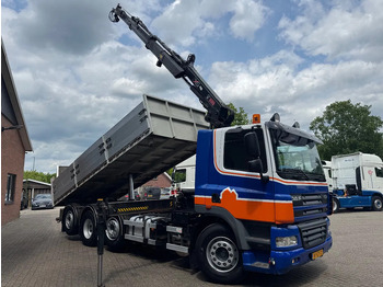 Tipper, Crane truck DAF CF 85.360 8X2 3 Zijdige kipper HIAB 16 t/m kraan AHK Top condition: picture 2
