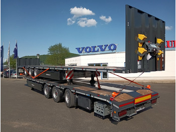 Dropside/ Flatbed semi-trailer Schwarzmüller 3Achs Tele Rampen TwistLock40+2x20"SAF Lenk+Lift: picture 3