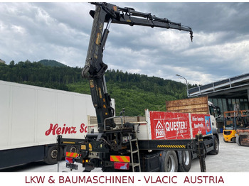 Dropside/ Flatbed truck, Crane truck MAN TGS 26.400 6x4 mit Kran HIAB 166: picture 5
