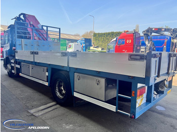 Dropside/ Flatbed truck, Crane truck DAF CF 75.310 Manuel, Steel springs, HMF 1560 K3: picture 4