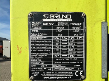 Generator set Volvo TAD 753 GE Bruno Leroy Somer 165 kVA Silent Rental generatorset: picture 3