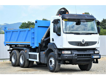 Crane truck, Tipper Renault KERAX 370 DXI* HIAB 122B-3 HIDUO/FUNK * 6x4: picture 4