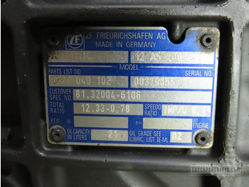 Gearbox for Truck MAN Gearbox & Clutch Parts Versnellingsbak 12AS2301IT: picture 3