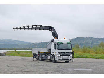 Dropside/ Flatbed truck, Crane truck Mercedes-Benz ACTROS 2544: picture 2