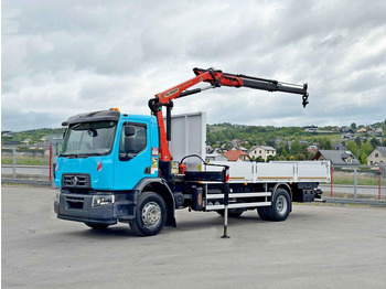 Dropside/ Flatbed truck, Crane truck Renault C 320 * PK 12002 EH A + FUNK * TOPZUSTAND: picture 2