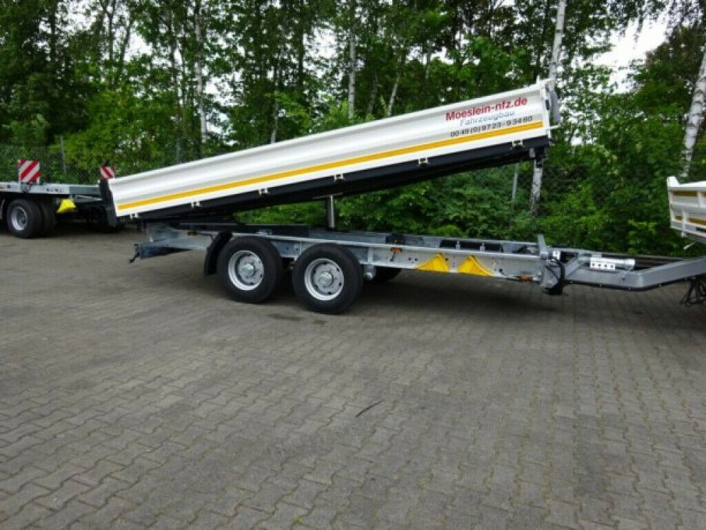 Tipper trailer Möslein  13 t Tandem 3- Seitenkipper Tieflader-- Neufahr: picture 11