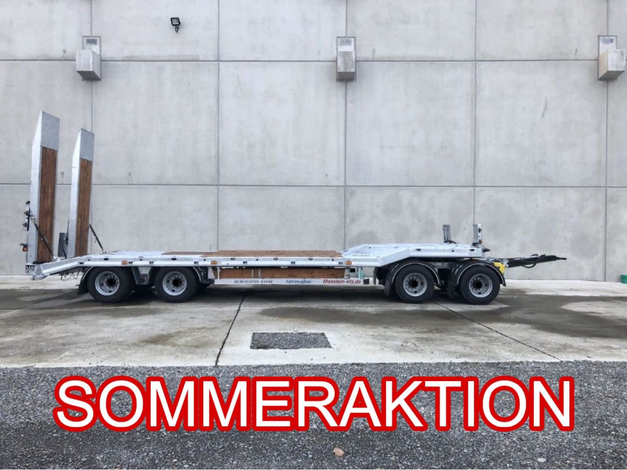 Möslein T 4 VB H1 neuer 4 Achs Tieflader hydraulischen Rampen - Low loader trailer: picture 1 Möslein T 4 VB H1 neuer 4 Achs Tieflader hydraulischen Rampen - Low loader trailer: picture 1