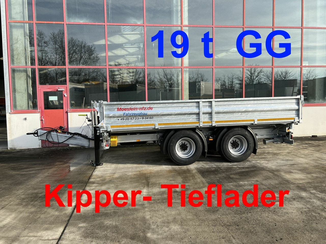 Möslein neuer 19 t Tandemkipper- Tieflader - Tipper trailer: picture 1 Möslein neuer 19 t Tandemkipper- Tieflader - Tipper trailer: picture 1