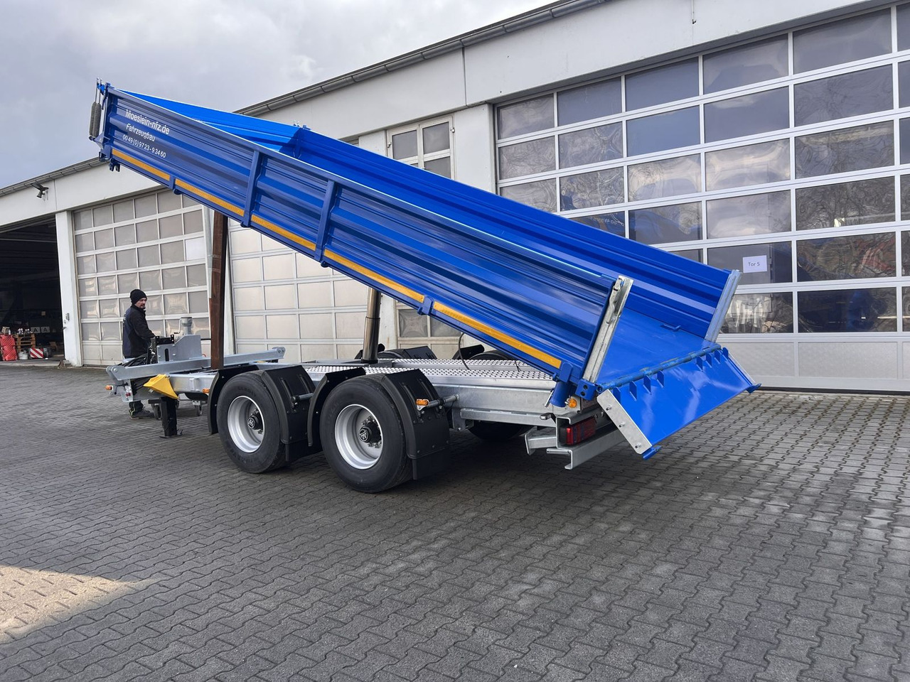 Möslein neuer 19 t Tandemkipper- Tieflader hydraulische - Tipper trailer: picture 4 Möslein neuer 19 t Tandemkipper- Tieflader hydraulische - Tipper trailer: picture 4