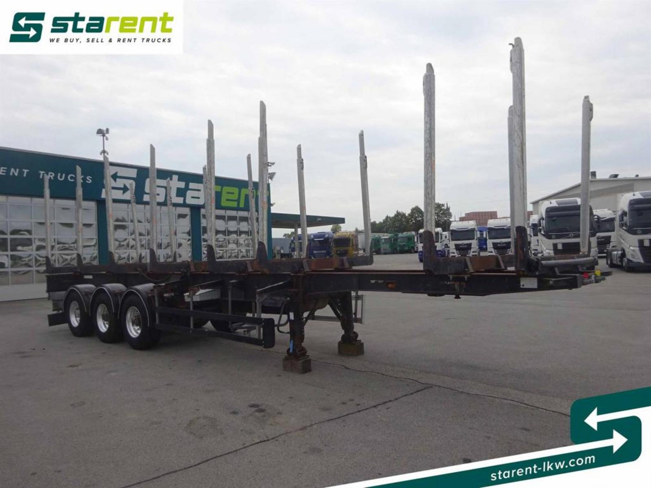 Hangler Holzrungen Auflieger Exte Rungen Lift-A Lenkachse - Timber semi-trailer: picture 3 Hangler Holzrungen Auflieger Exte Rungen Lift-A Lenkachse - Timber semi-trailer: picture 3
