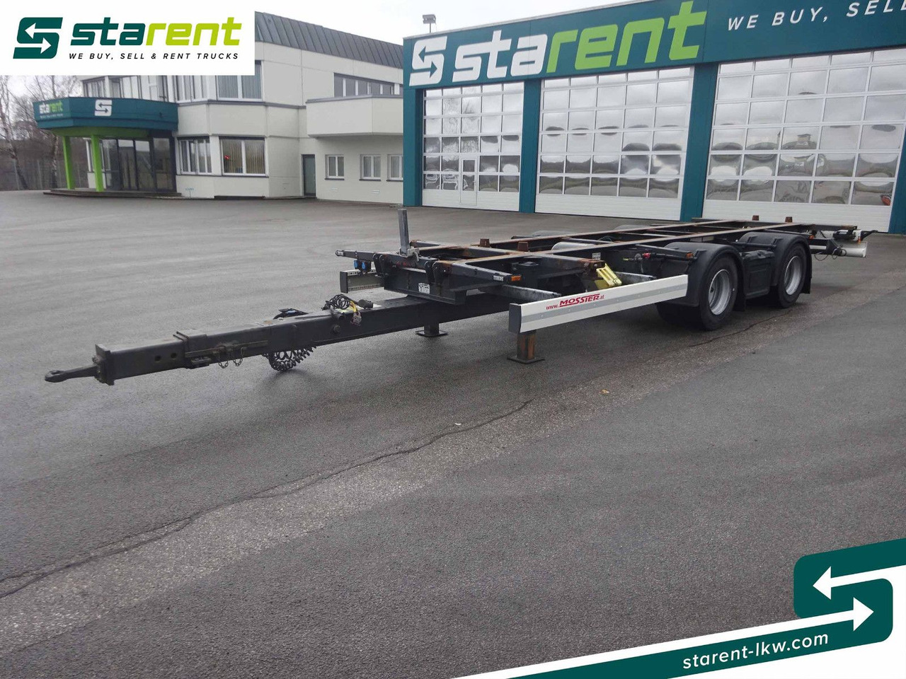 Krone Jumbotandemlafette, BDF Wechselrahmen - Container transporter/ Swap body trailer: picture 1 Krone Jumbotandemlafette, BDF Wechselrahmen - Container transporter/ Swap body trailer: picture 1
