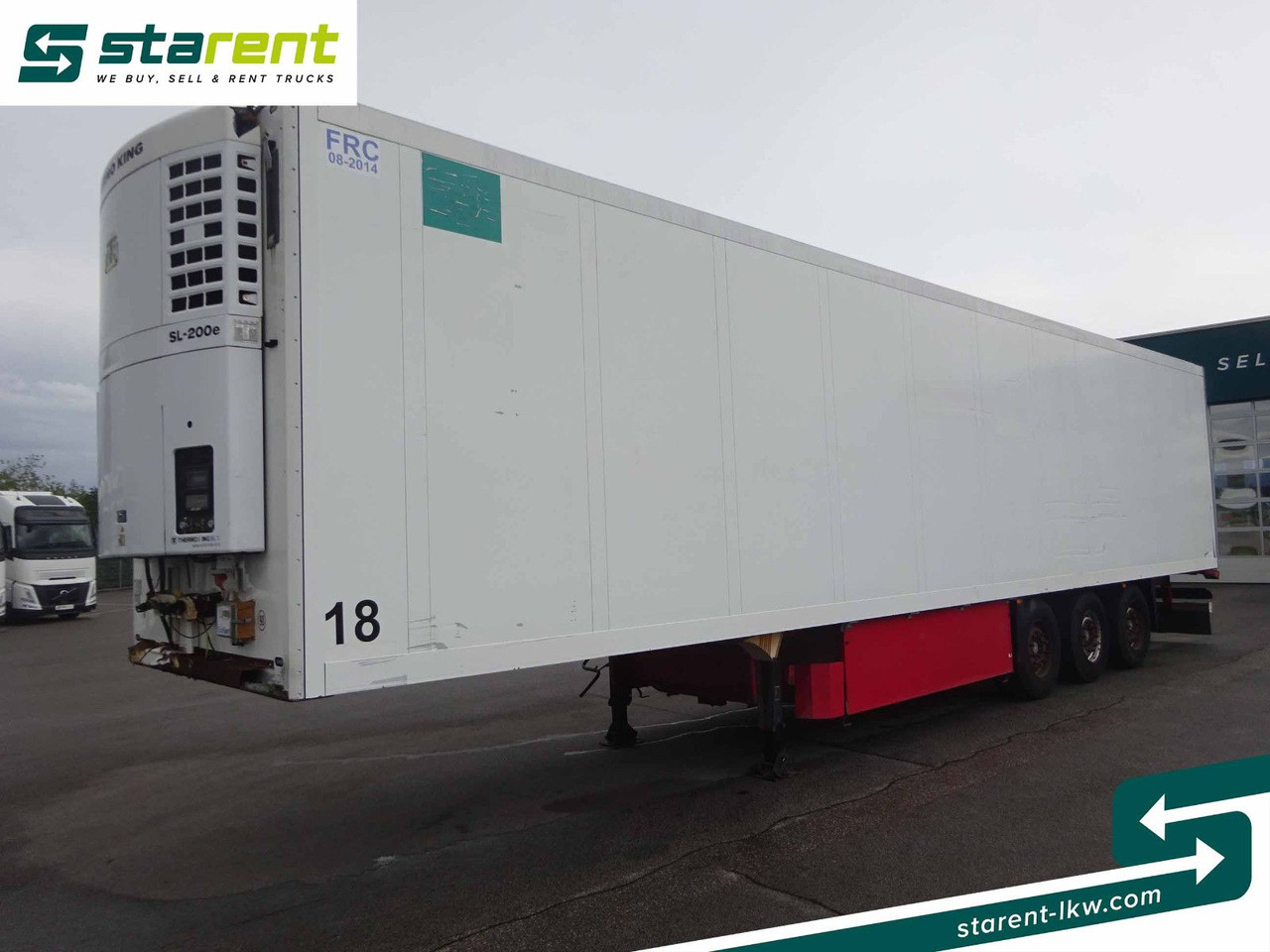 Schmitz Cargobull Thermotrailer, Thermo King SL200e, Palka - Closed box semi-trailer: picture 1 Schmitz Cargobull Thermotrailer, Thermo King SL200e, Palka - Closed box semi-trailer: picture 1