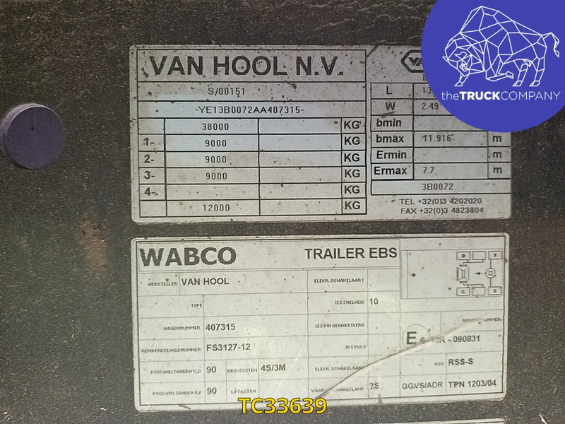 Van Hool - Closed box semi-trailer: picture 3 Van Hool - Closed box semi-trailer: picture 3