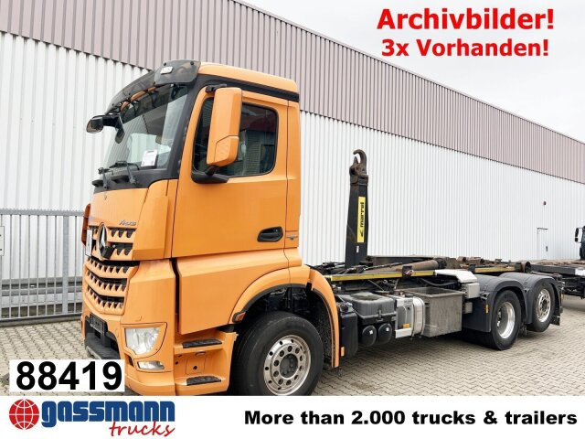 Mercedes-Benz Arocs 2552 L 6x2, Lenk-/Liftachse - Hook lift truck: picture 1 Mercedes-Benz Arocs 2552 L 6x2, Lenk-/Liftachse - Hook lift truck: picture 1