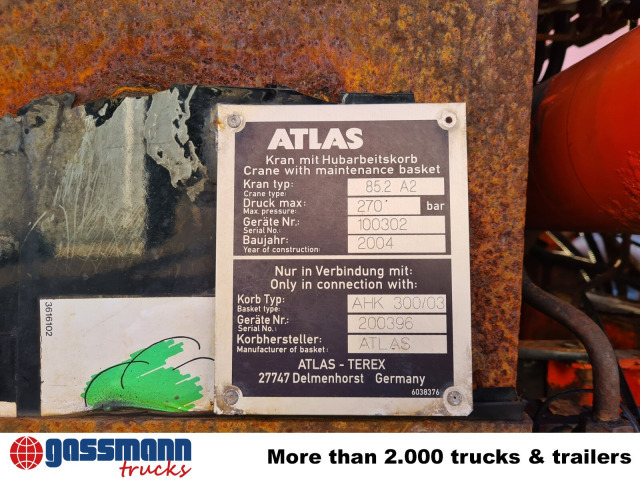Mercedes-Benz Atego 1823 AK 4x4 mit Kran Atlas 85.2, Funk, - Tipper, Crane truck: picture 5 Mercedes-Benz Atego 1823 AK 4x4 mit Kran Atlas 85.2, Funk, - Tipper, Crane truck: picture 5