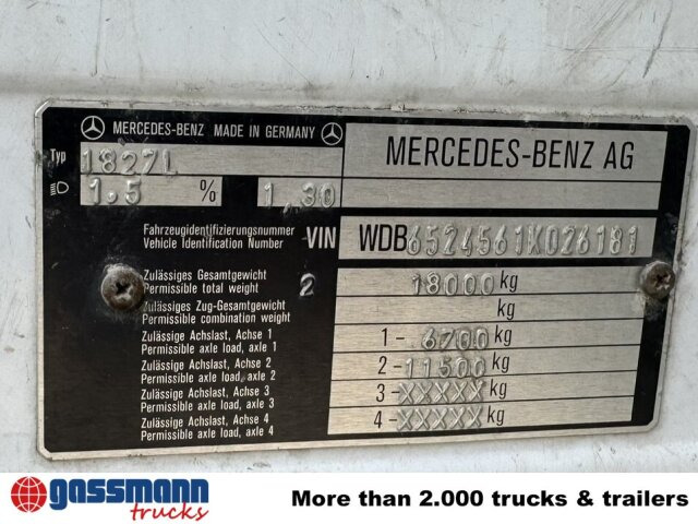 Mercedes-Benz SK 1827L 4x2 - Dropside/ Flatbed truck: picture 5 Mercedes-Benz SK 1827L 4x2 - Dropside/ Flatbed truck: picture 5