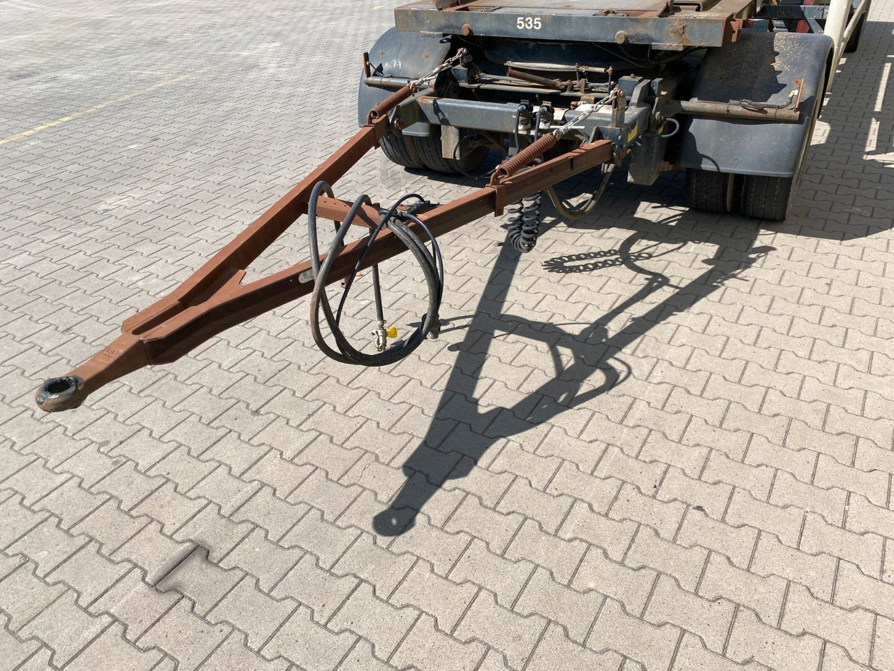 Roll-off/ Skip trailer Hüffermann HSA 18.65 | Reifenprofil: 75%*Blatt*50mm Zugauge: picture 7