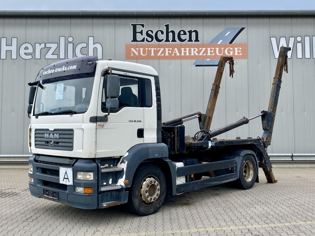 MAN TGA 18.350 4x2 BL, Meiller AK 12 Teleabsetzer - Skip loader truck: picture 1 MAN TGA 18.350 4x2 BL, Meiller AK 12 Teleabsetzer - Skip loader truck: picture 1