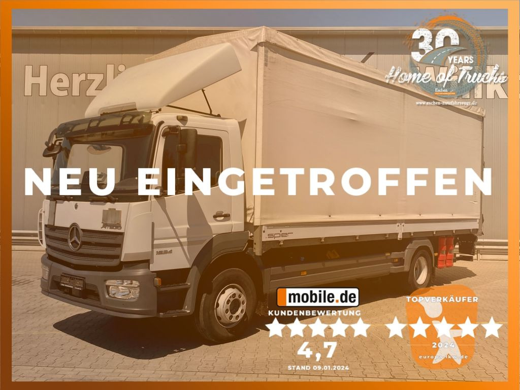Mercedes-Benz Atego 1624 I 2,66m Höhe*Pritsche*Plane*LBW*AHK - Curtainsider truck: picture 1 Mercedes-Benz Atego 1624 I 2,66m Höhe*Pritsche*Plane*LBW*AHK - Curtainsider truck: picture 1